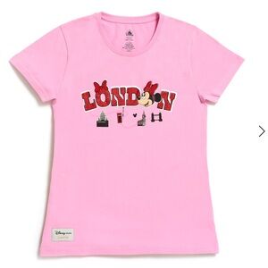 Disney Store London Exclusive Minnie Mouse Women’s  T-shirt NWT Large